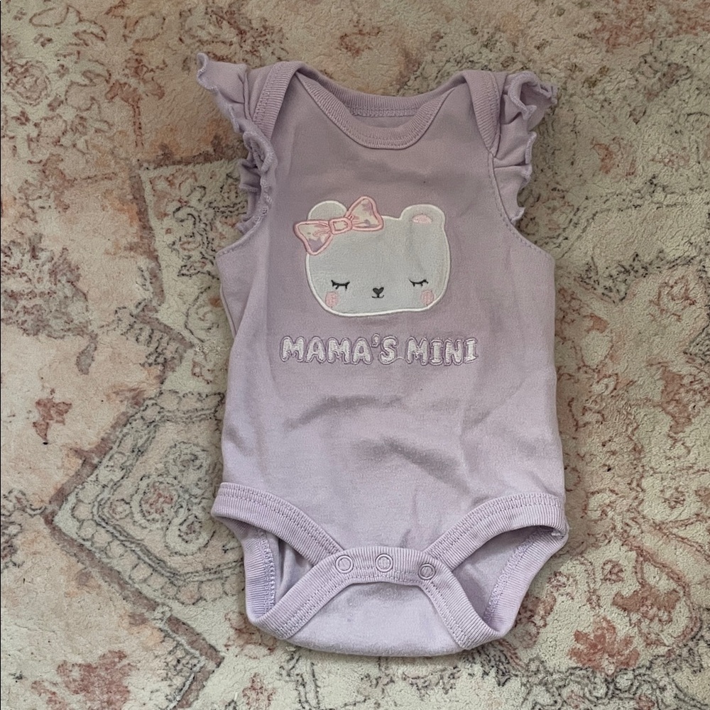 Lavender Baby Bodysuit - Mama's Mini